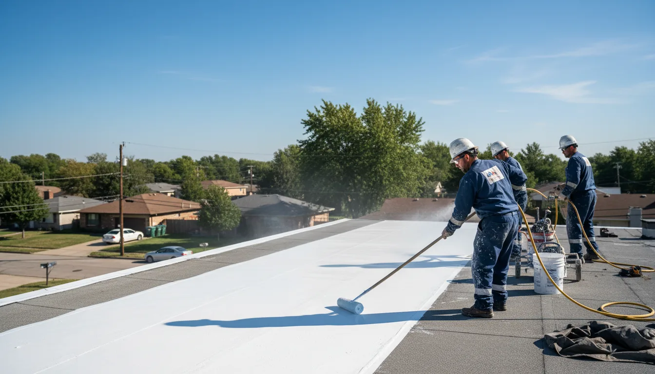 Commercial roof coating in Tampico, IL near me
